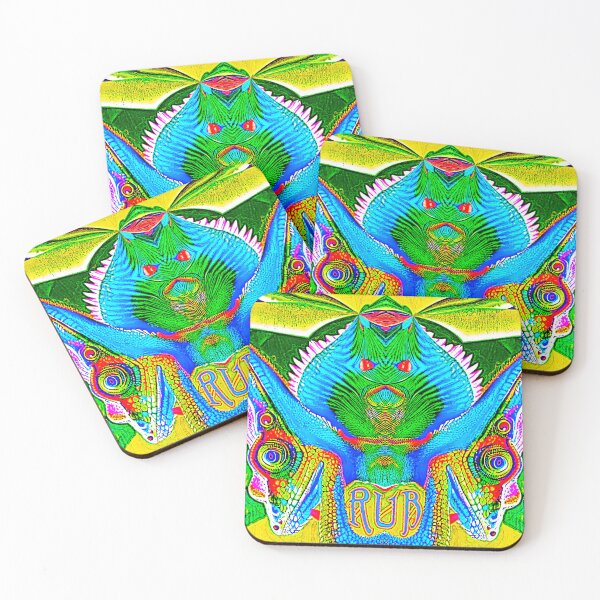 Item preview, AMAZING ABSTRACT PAINTING IGUANA ARUBA CARIBBEAN ISLAND - ARUBA A HAPPY ISLAND. designed and sold by Ralek.