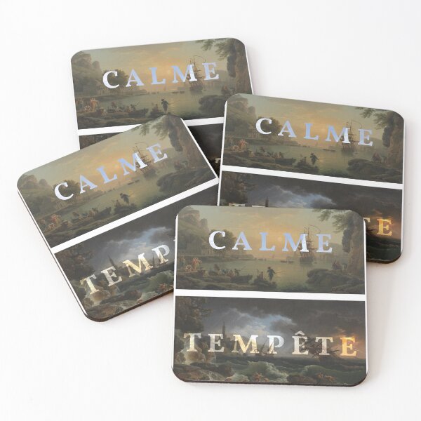 Item preview, Joseph-Claude Vernet Calme and Tempête Paintings Illustration Poster designed and sold by adamora_obscura.
