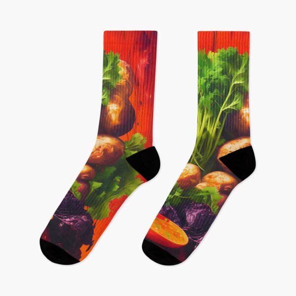 Item preview, Vegan Still Life, Colourful Food Composition designed and sold by FewBits.