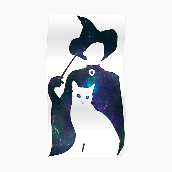 Minerva and Tabby Cat Poster