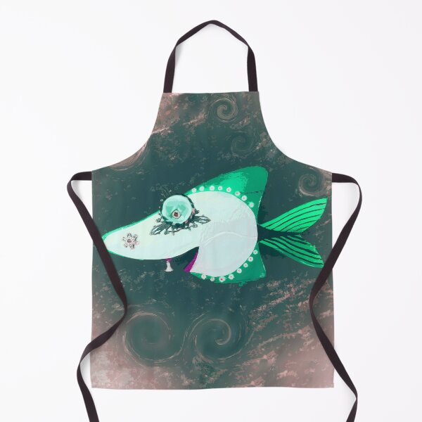 Item preview, Boho Fish Goofy Looking Little Fishy Bohemian Style Home Décor or Art 1 of 2 designed and sold by Beachy.