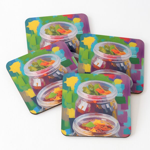 Item preview, Jars of Kimchi, Colourful Food Composition designed and sold by FewBits.