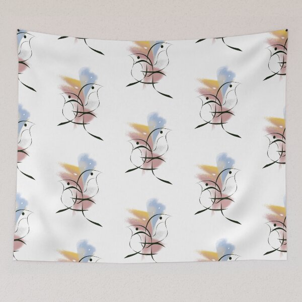Item preview, Birdies - Abstract Lines and Shapes designed and sold by Owie's ART.