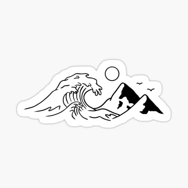 Item preview, Waves To The Mountains designed and sold by JDIllustrations.