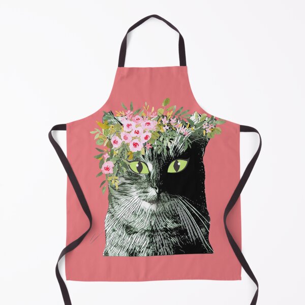 Item preview, Cat With Flower Hat designed and sold by DonneeCreations.