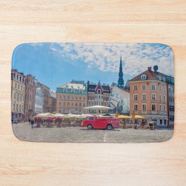 Item preview, Old Town City Center European Plaza, Cobblestone Streets, Cafes designed and sold by SafariByMarisa.