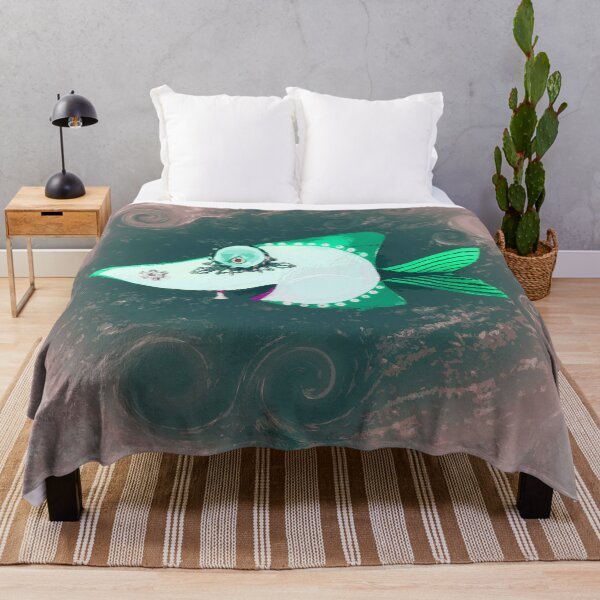 Item preview, Boho Fish Goofy Looking Little Fishy Bohemian Style Home Décor or Art 1 of 2 designed and sold by Beachy.
