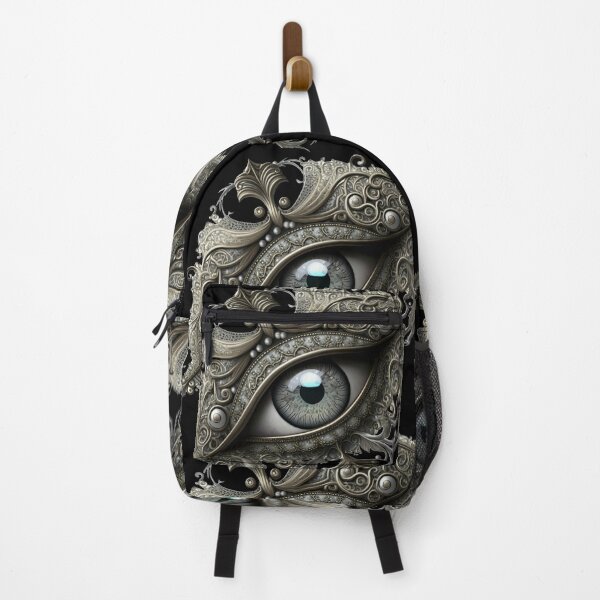 Artikelvorschau, Steampunk-Augen-T-Shirt - silbernes filigranes Steampunk-Augen-Design entworfen und verkauft von VicAndSteam.