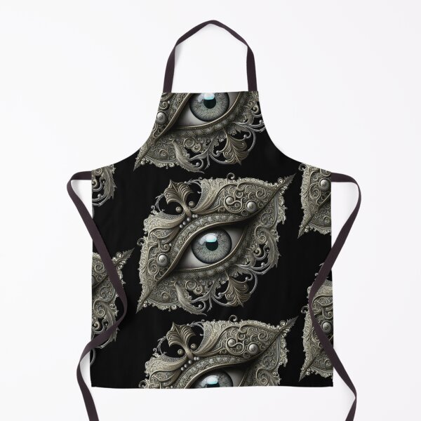 Artikelvorschau, Steampunk-Augen-T-Shirt - silbernes filigranes Steampunk-Augen-Design entworfen und verkauft von VicAndSteam.