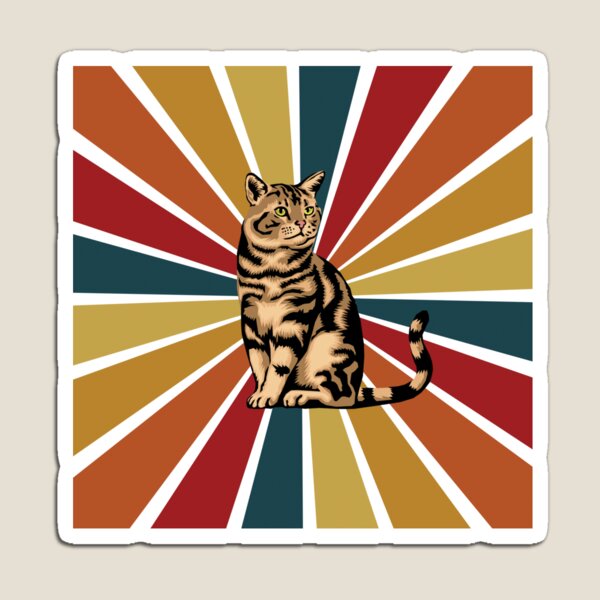 Item preview, Sunburst Cat Design, Retro Cat, Super Car designed and sold by uhnotsocool.