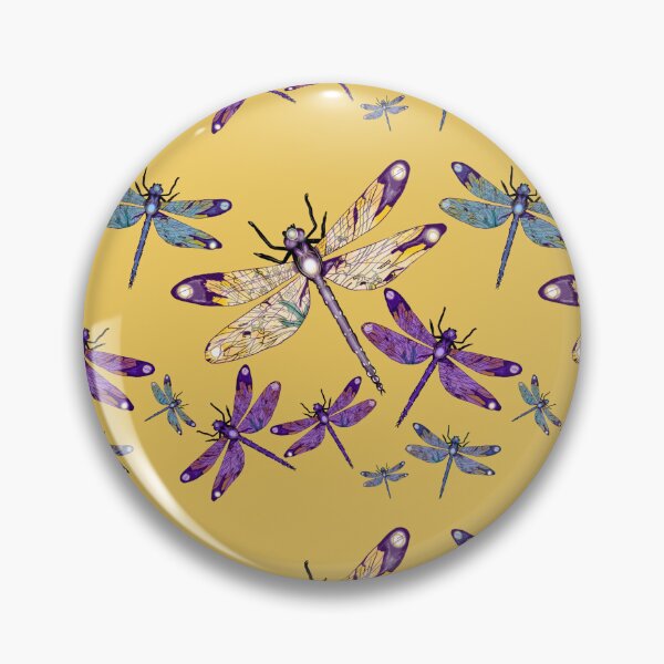 Item preview, Dragonflies on mustard  designed and sold by SarahMac39.