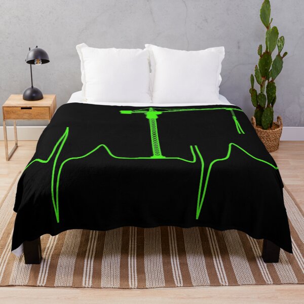 Item preview, My heart beats for construction cranes (monitor green) designed and sold by Jeeb-Arts.