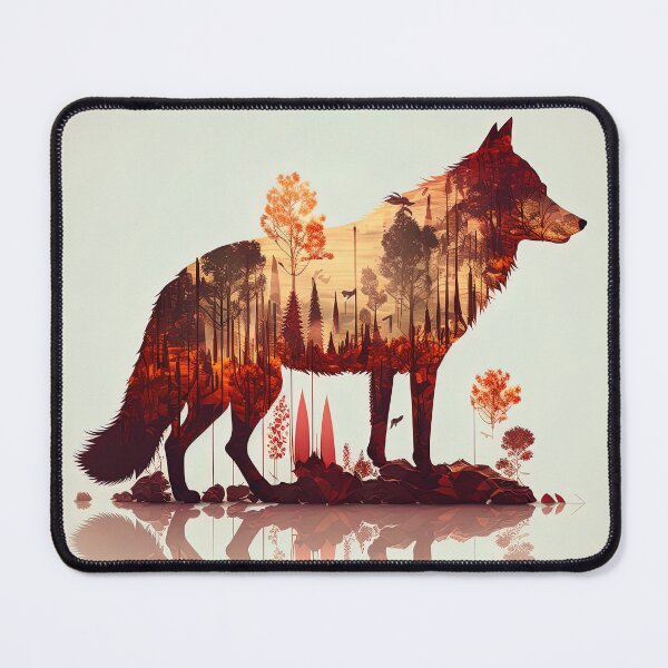 Item preview, Wild Wolf in Nature Forest designed and sold by Juliascutecornr.