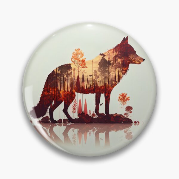 Item preview, Wild Wolf in Nature Forest designed and sold by Juliascutecornr.