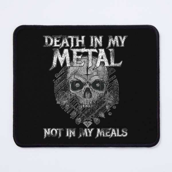Item preview, Death In My Metal Not in My Meals Vegan Vegetarian designed and sold by StrongShirts.