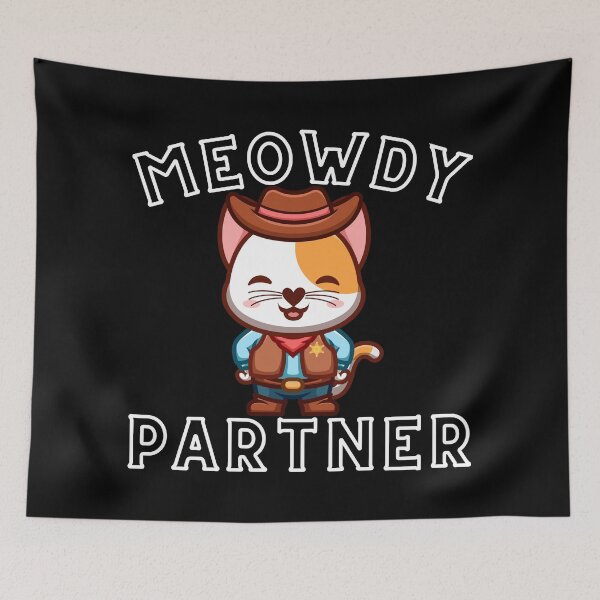 Item preview, Meowdy Partner Cat Sheriff designed and sold by RaRuDesign.