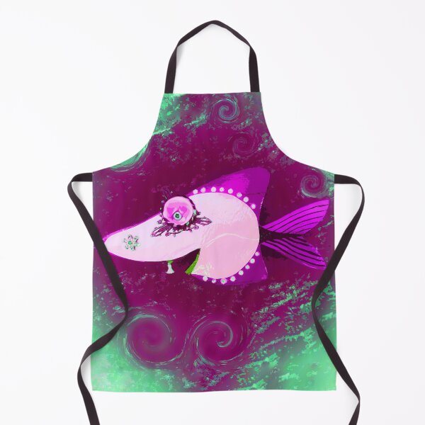 Item preview, Boho Fish Goofy Looking Little Fishy Bohemian Style Home Décor or Art 2 of 2 designed and sold by Beachy.