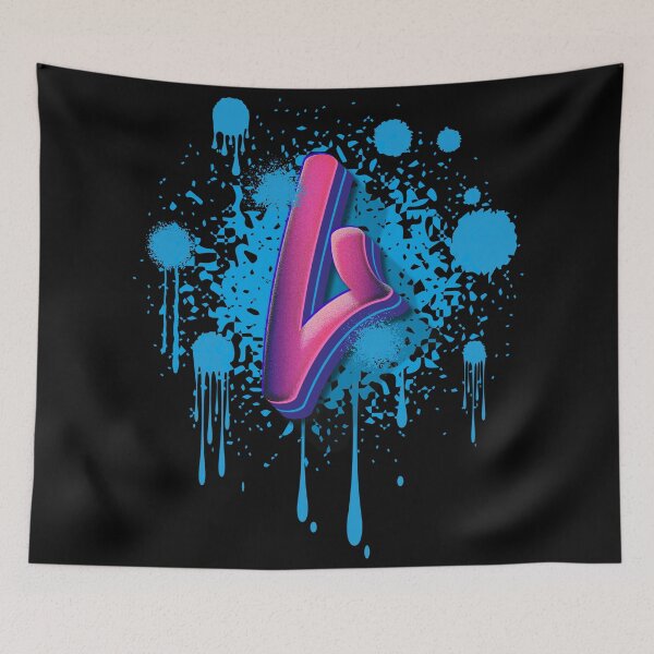 Item preview, L Graffiti Initial designed and sold by Kamiri.