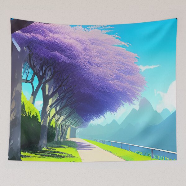 Item preview, Path Full of Jacaranda Trees designed and sold by Arkneer.