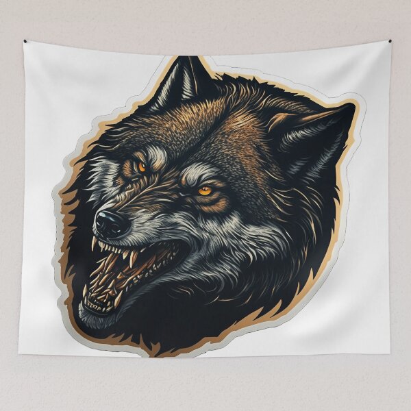 Item preview, Aggressive wolf designed and sold by Skyfe.