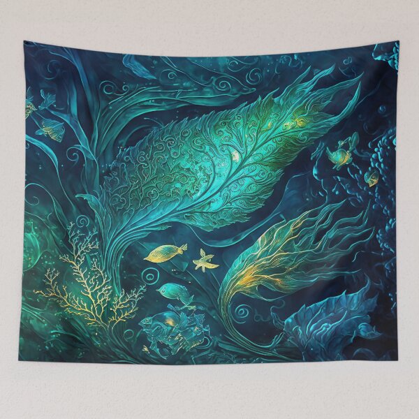 Item preview, Fantasy Underwater Ocean Sea Garden Meditation Fairy Tale designed and sold by goldufeenstaub.