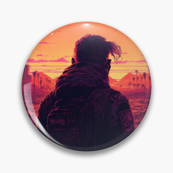 Item preview, Synthwave Sun Shining On A Post-Apocalyptic City designed and sold by Nightarcade.