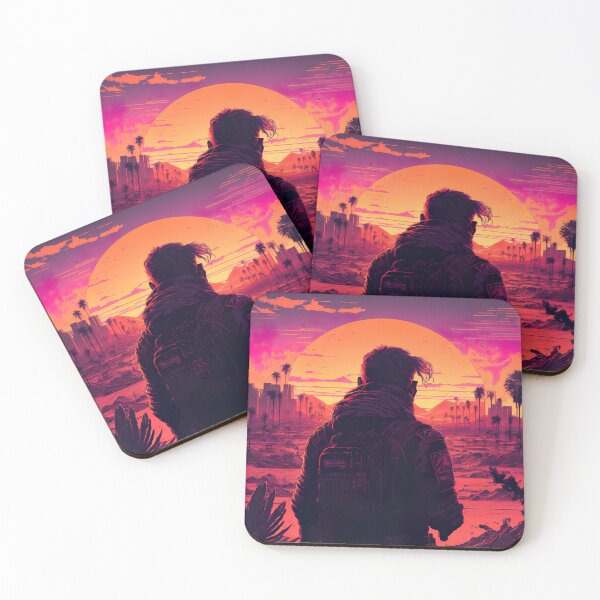 Item preview, Synthwave Sun Shining On A Post-Apocalyptic City designed and sold by Nightarcade.