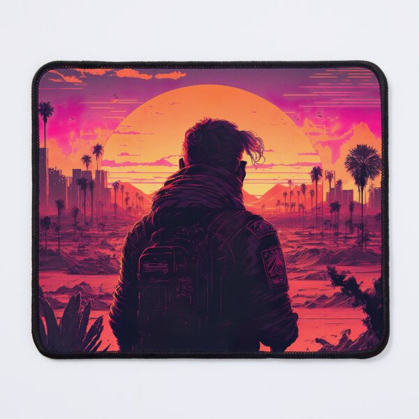 Item preview, Synthwave Sun Shining On A Post-Apocalyptic City designed and sold by Nightarcade.