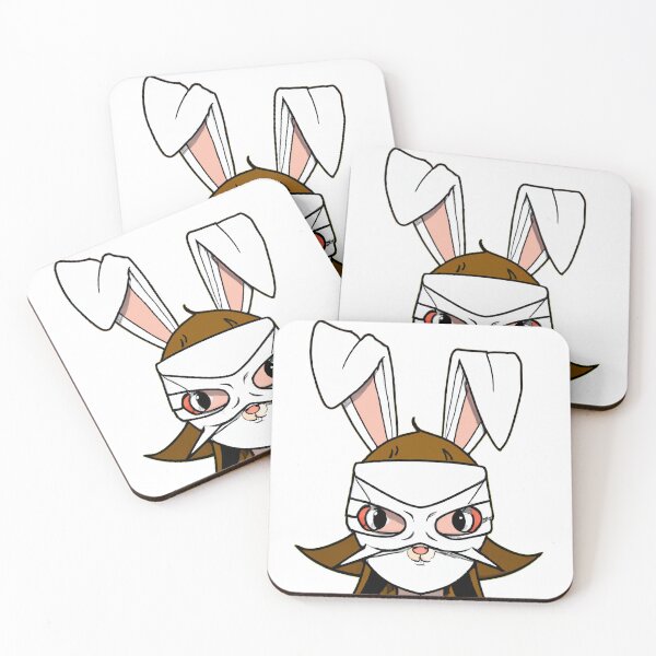 Item preview, anime bunny in superhero mask for year of the rabbit designed and sold by Rosefurn.