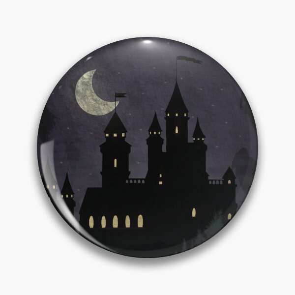 Item preview, castle silhouette at night designed and sold by minimalistmco.