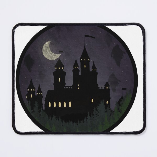 Item preview, castle silhouette at night designed and sold by minimalistmco.