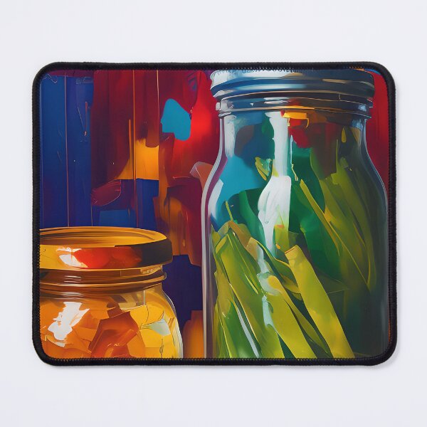 Item preview, Jars of Veggies Ready to Pickle, Colourful Food Composition designed and sold by FewBits.