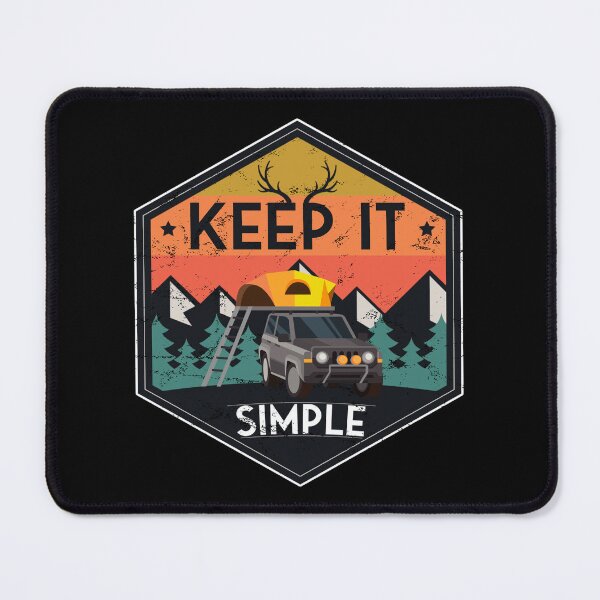 Item preview, Keep It Simple Suv Camping Retro Vintage designed and sold by StrongShirts.