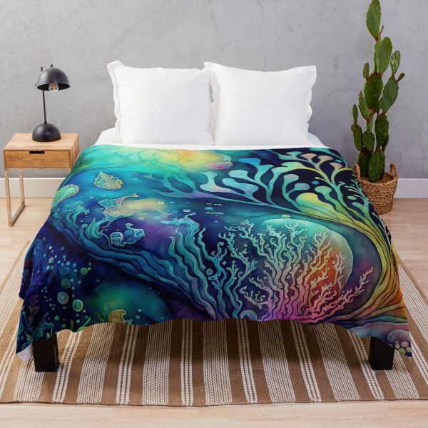 Item preview, Fantasy Underwater Ocean Sea Garden Meditation Fairy Tale designed and sold by goldufeenstaub.