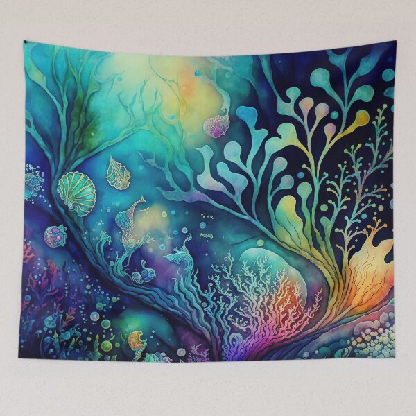 Item preview, Fantasy Underwater Ocean Sea Garden Meditation Fairy Tale designed and sold by goldufeenstaub.