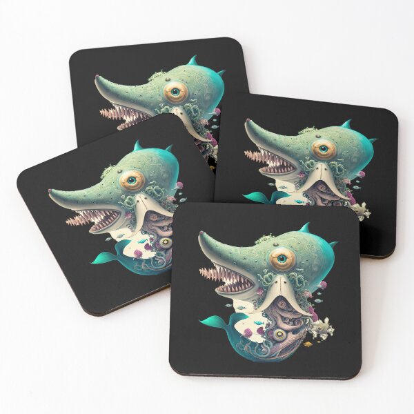 Item preview, A Shark and an Octopus mixed together as a fantastical animal designed and sold by Gallery of Weirdness.