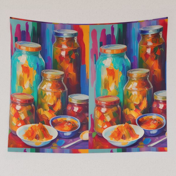 Item preview, Are You Ready to Pickle? Colourful Food Composition. designed and sold by FewBits.