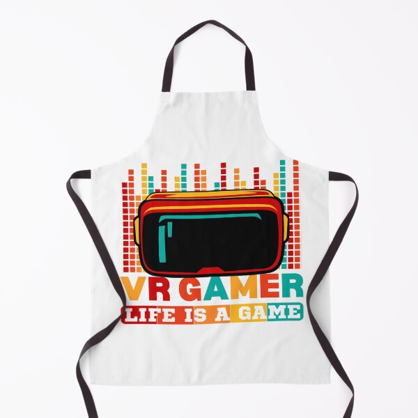 Item preview, VR Gamer Life is A Game Colorful Kids VR Design Headset Digital Pixelated Metaverse designed and sold by DadJokeDescript.