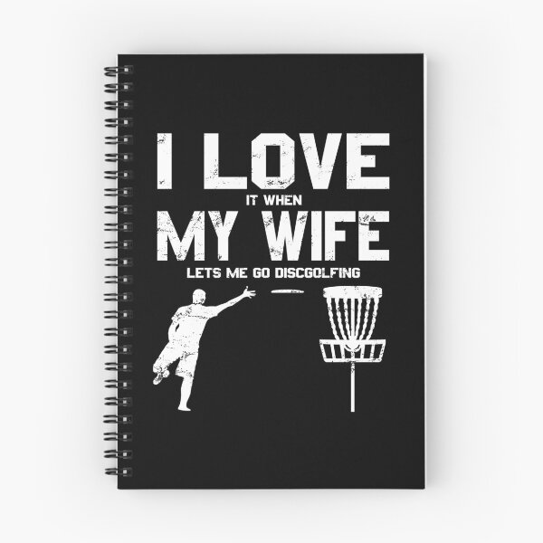 Item preview, I Love My Wife Discgolf Funny Frisbee designed and sold by StrongShirts.