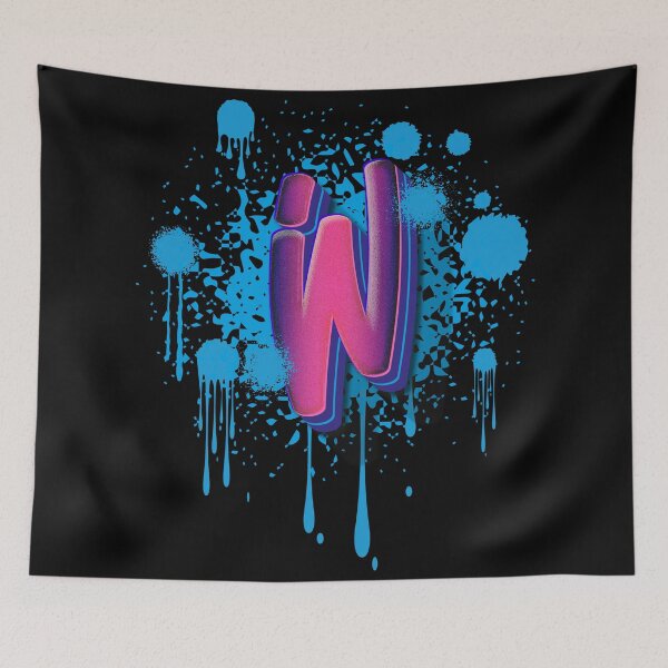 Item preview, W Graffiti Initial designed and sold by Kamiri.