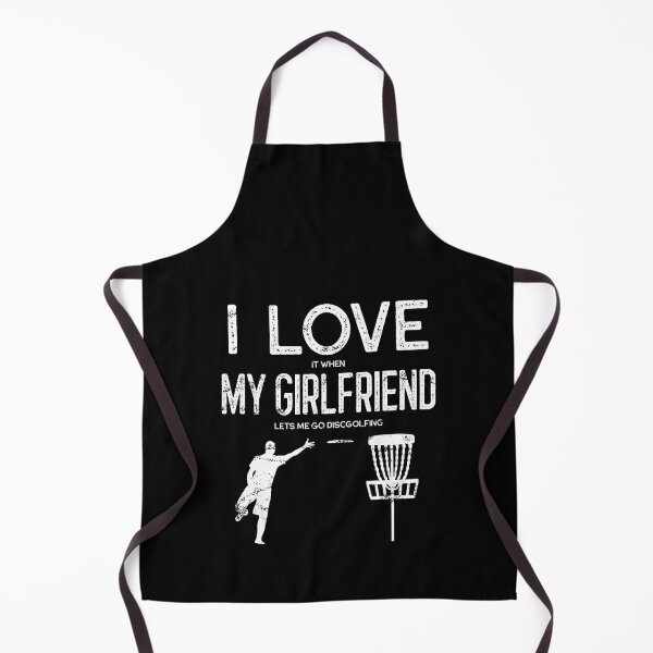 Item preview, I Love My Girlfriend Discgolf Funny Frisbee designed and sold by StrongShirts.