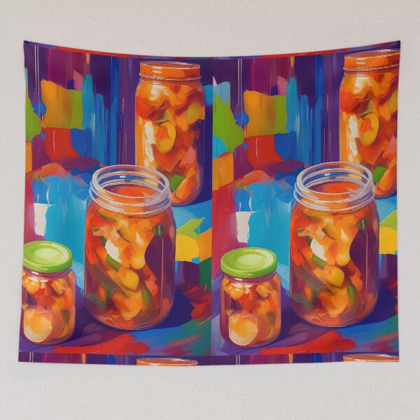 Item preview, You Should Pickle! Colourful Food Composition. designed and sold by FewBits.