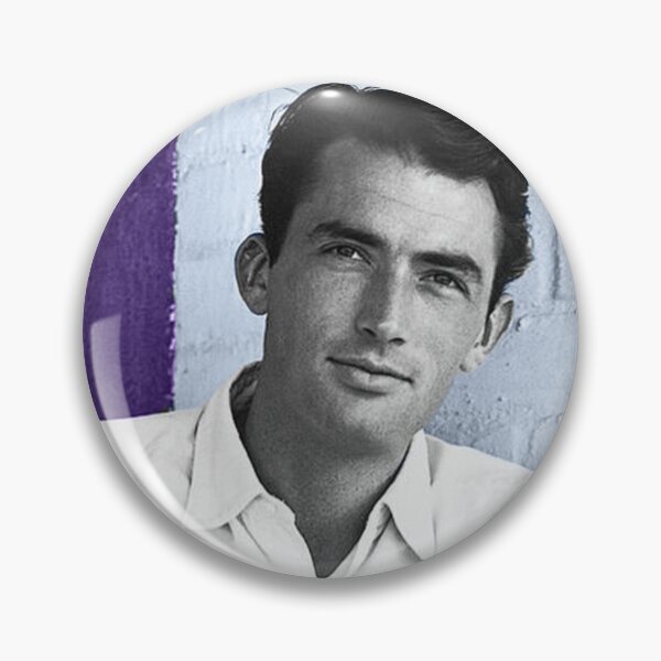 Item preview, Gregory Peck on blue background designed and sold by carmencuarzo.