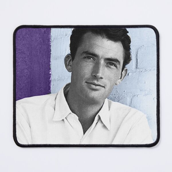 Item preview, Gregory Peck on blue background designed and sold by carmencuarzo.