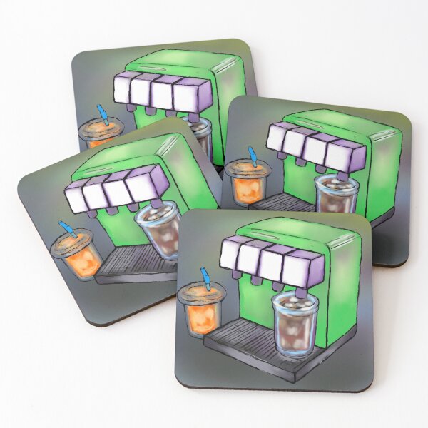 Item preview, Soda pop fountain drink carbonation machine orange cola ice cold drink designed and sold by super_shimizu.