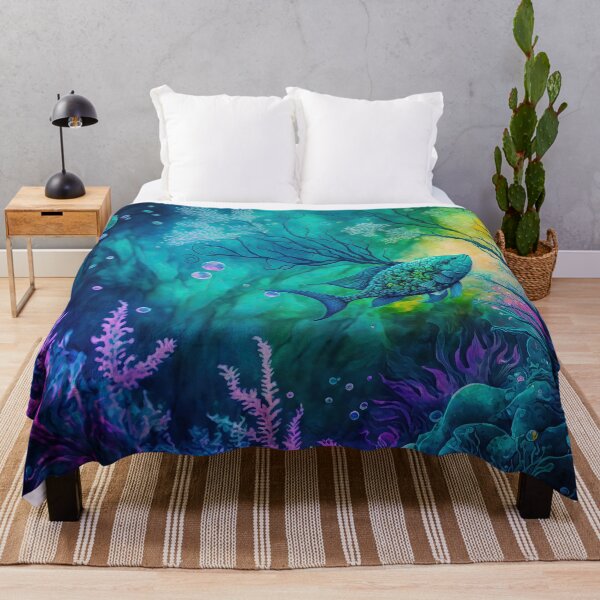 Item preview, Fantasy Underwater Ocean Sea Garden Meditation Fairy Tale designed and sold by goldufeenstaub.