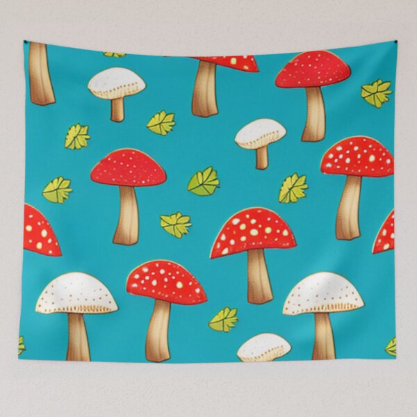 Item preview, Autumn Cottagecore Mushroom Pattern designed and sold by SquishStitches.