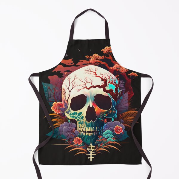 Item preview, The Macabre Majesty of a Floral Skull designed and sold by moroccan-stret.