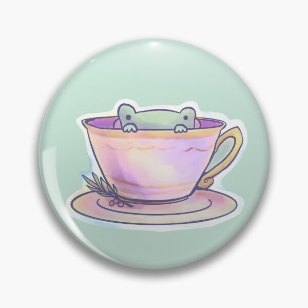 Artikelvorschau, Aquarell Teacup Frosch entworfen und verkauft von BudgetGeguri.