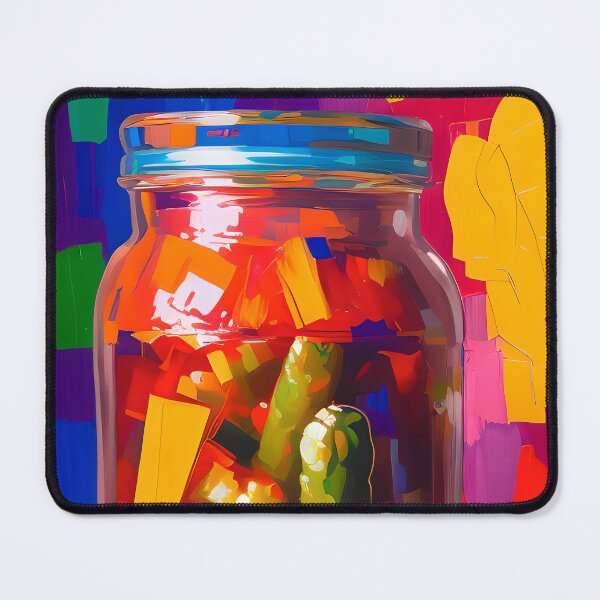 Item preview, Jar of Pickled Peppers. Colourful Food Composition. designed and sold by FewBits.